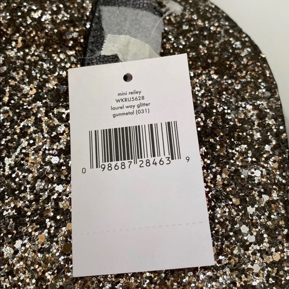 NWT Kate Spade mini reiley Laurel way glitter bag - Picture 4 of 5